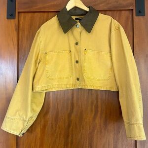 AFRM- cropped canvas jacket